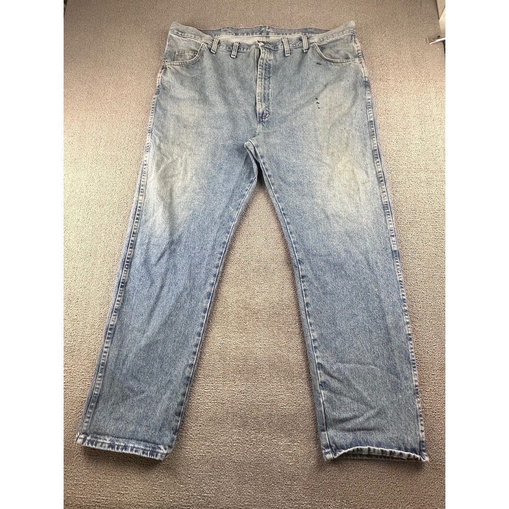 Rustler Jeans Men 46x32 Blue Relaxed Fit 100% Cotton Denim Workwear Western